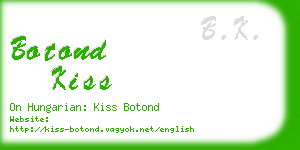 botond kiss business card